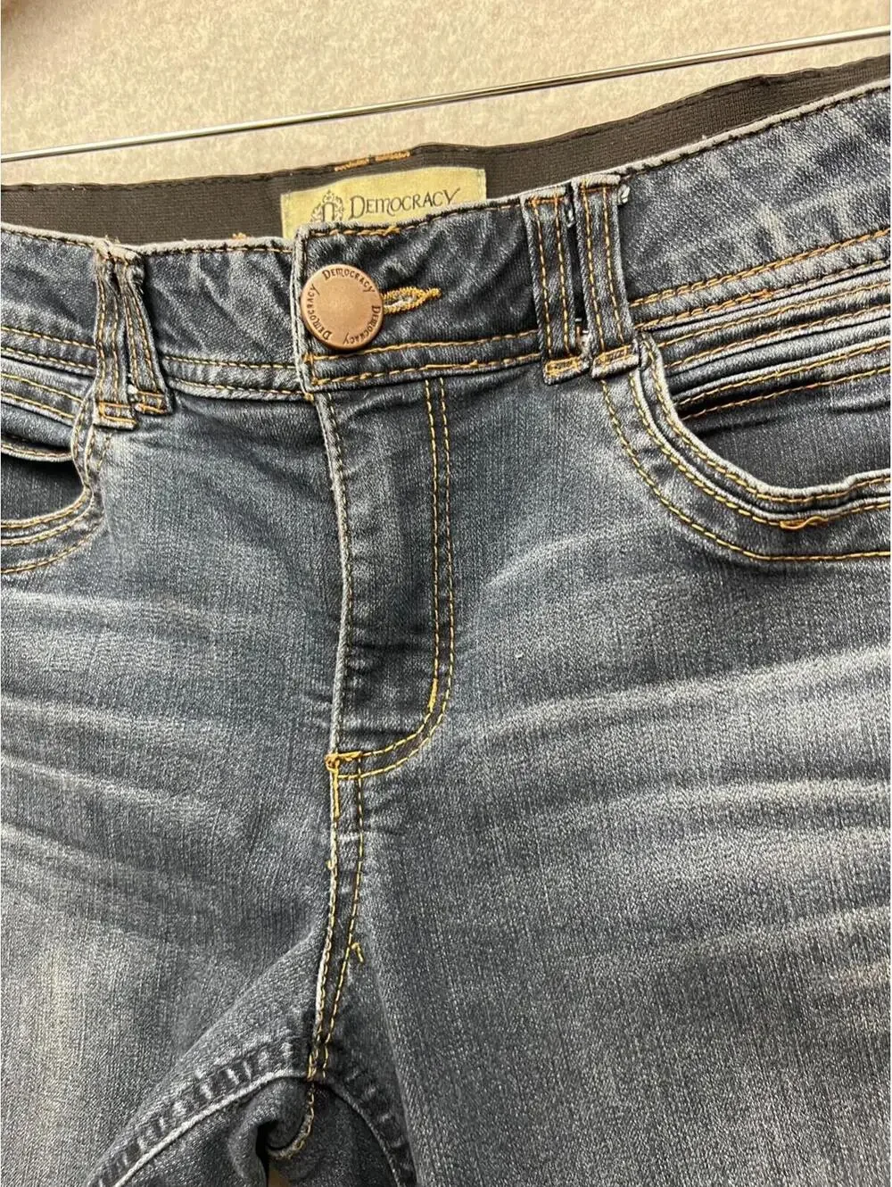 Democracy Womens Jeans 8 Ab Technology Dark Wash Stretchy Casual